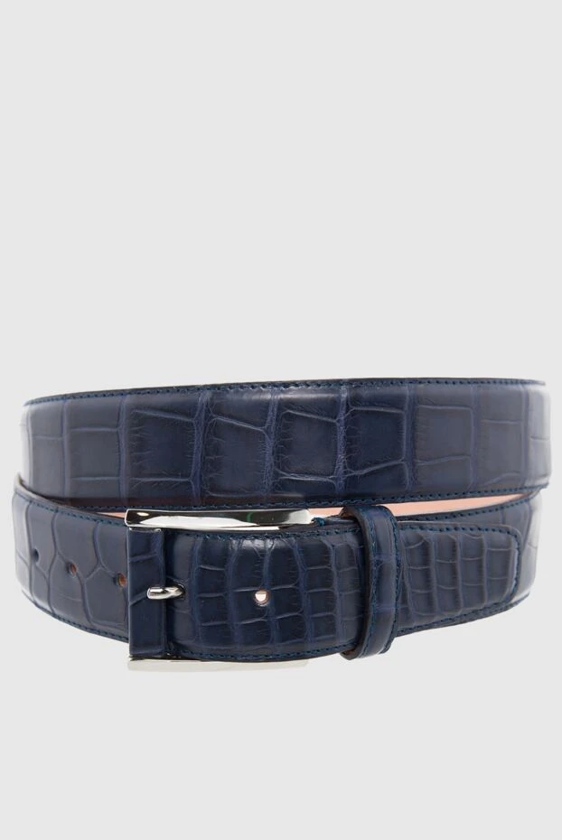 Cesare di Napoli man crocodile leather belt blue for men buy with prices and photos 166084 - photo 1