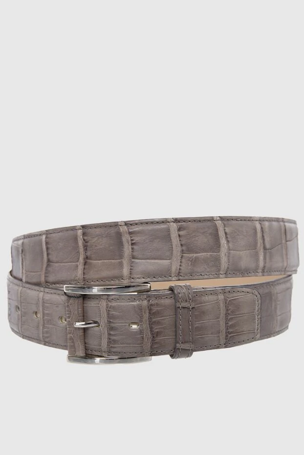 Tardini man gray crocodile leather belt for men buy with prices and photos 166089 - photo 1