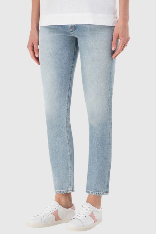 Citizens of Humanity женские джинсы из хлопка голубые женские купить с ценами и фото 166113 - фото 2