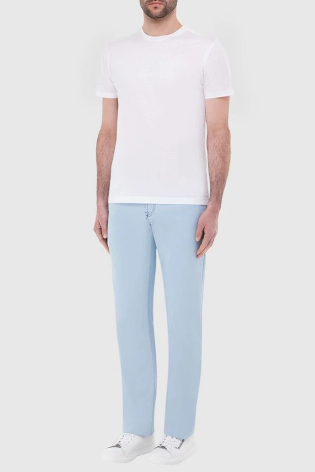 Scissor Scriptor мужские джинсы из хлопка и полиэстера голубые мужские купить с ценами и фото 166145 - фото 2