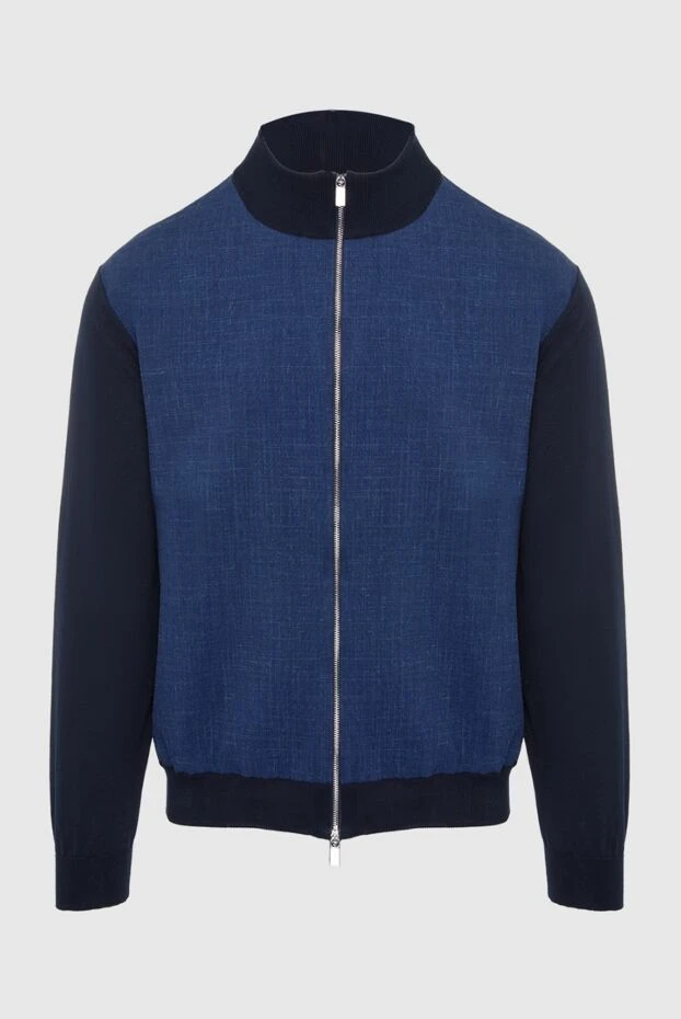 Tombolini man men's sports jacket made of wool and linen, blue buy with prices and photos 166180 - photo 1