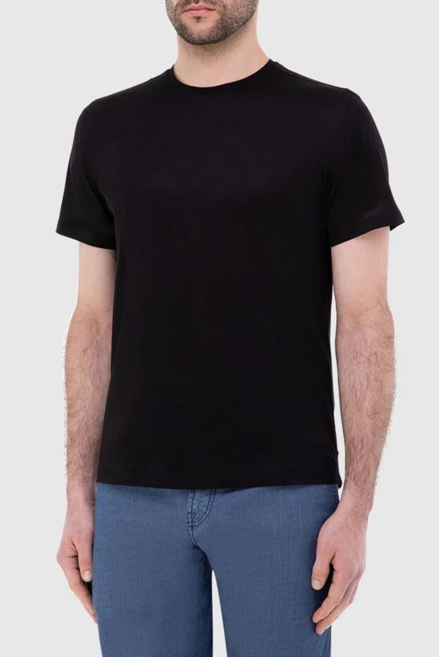 Tombolini man black cotton t-shirt for men 166183 - photo 2