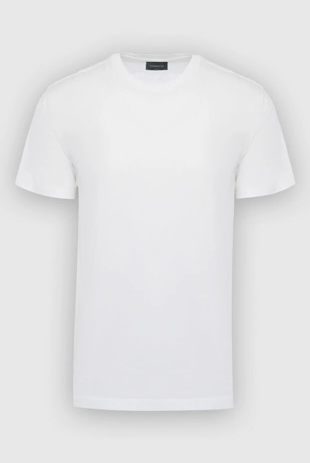Tombolini мужские футболка из хлопка белая мужская купить с ценами и фото 166184 - фото 1