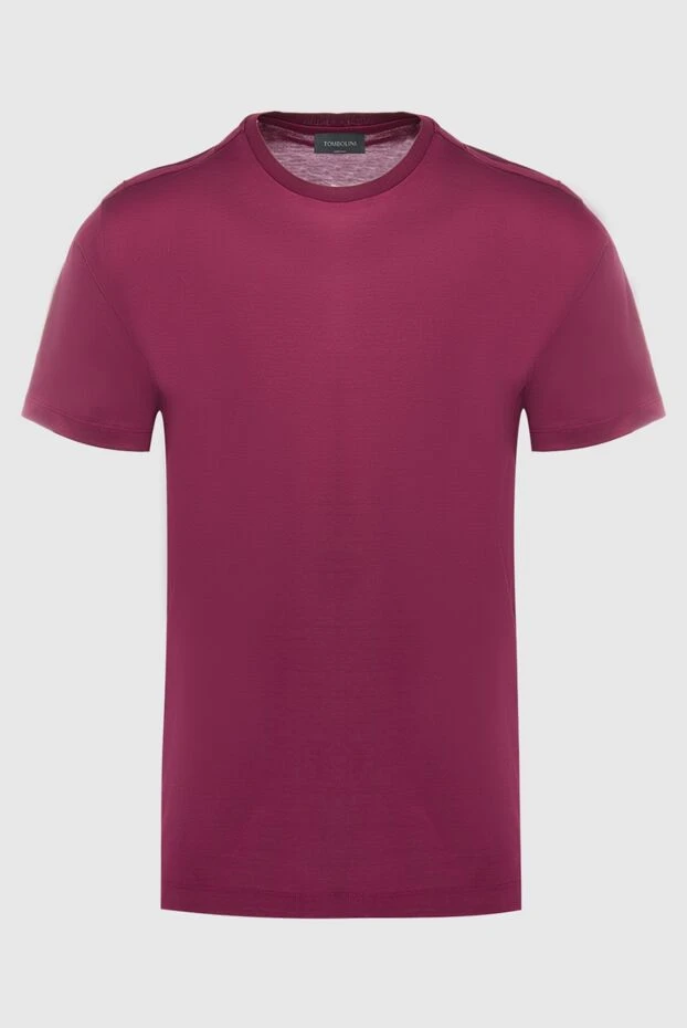 Tombolini man cotton t-shirt burgundy for men 166185 - photo 1