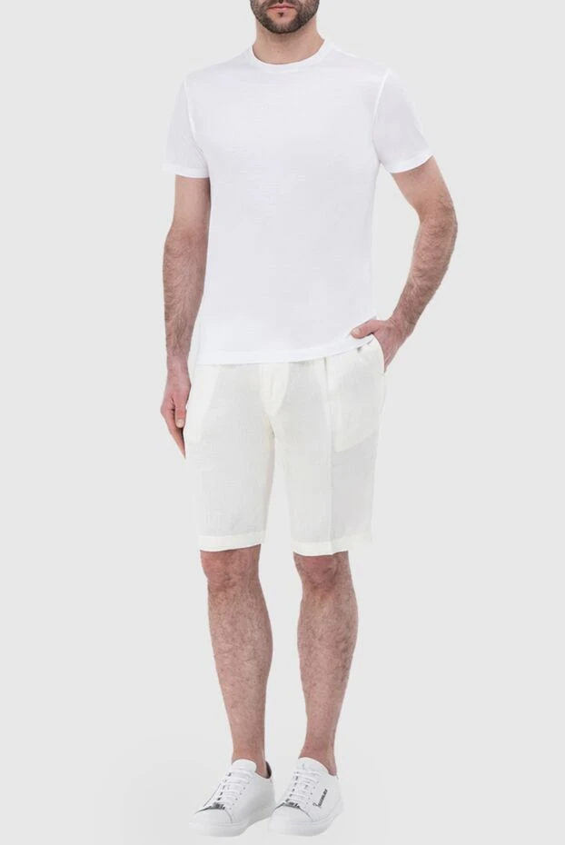 Tombolini man white linen shorts for men 166187 - photo 2