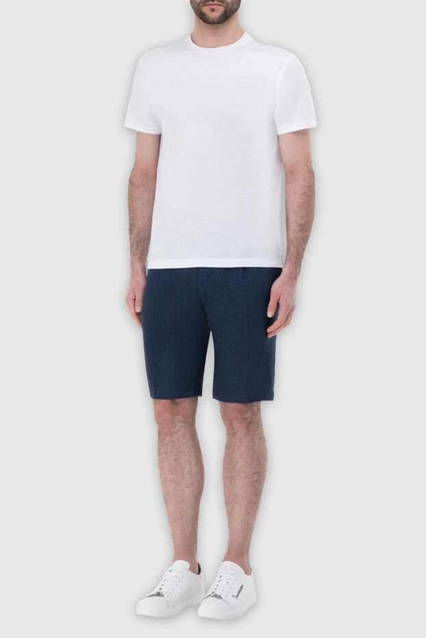 Tombolini man blue linen shorts for men buy with prices and photos 166188 - photo 2