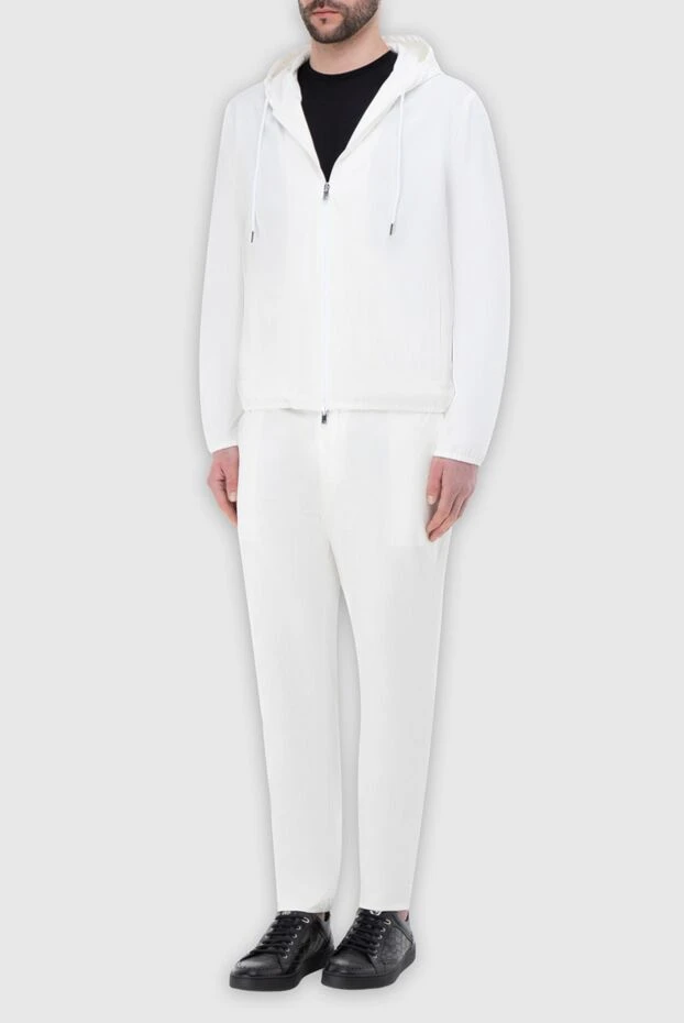 Tombolini man men's sports suit made of polyamide and elastane, white 166204 - photo 2