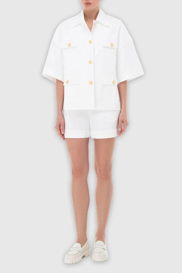 P.A.R.O.S.H. woman white women's suit with cotton shorts buy with prices and photos 166227 - photo 2