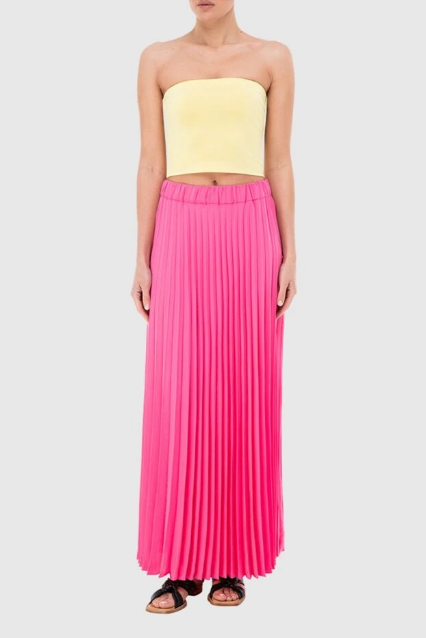 P.A.R.O.S.H. woman pink polyester skirt for women buy with prices and photos 166234 - photo 2