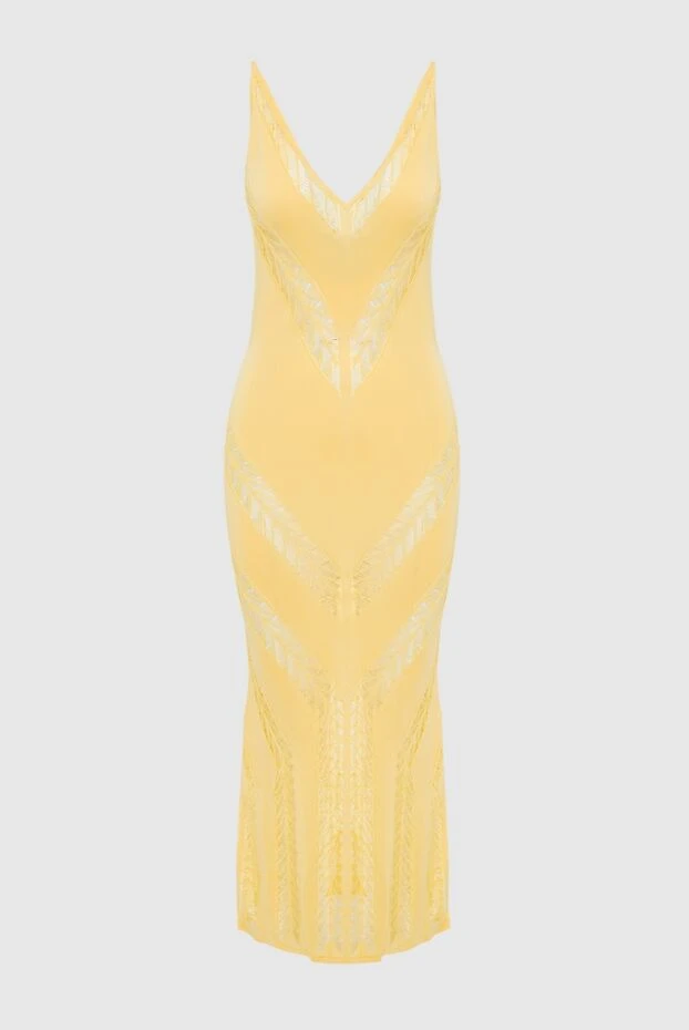 Moeva женские платье из вискозы желтое женское купить с ценами и фото 166254 - фото 1