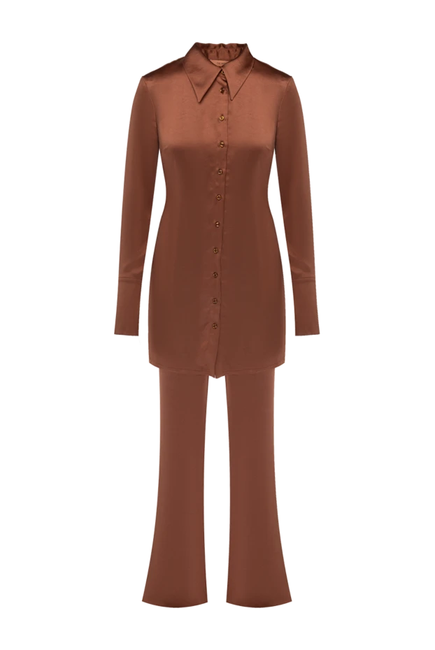 The Andamane женские костюм брючный из полиэстера коричневый женский купить с ценами и фото 166264 - фото 1