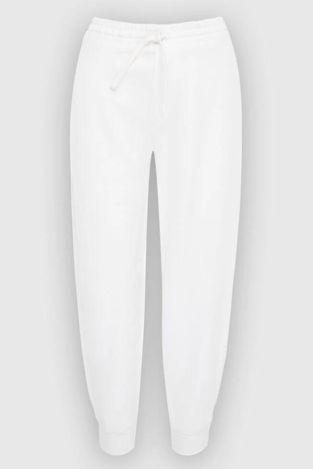 White cotton pants for women