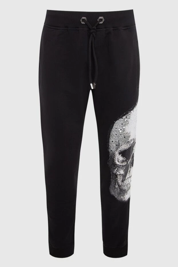 Philipp Plein man men's cotton sports trousers, black buy with prices and photos 166318 - photo 1