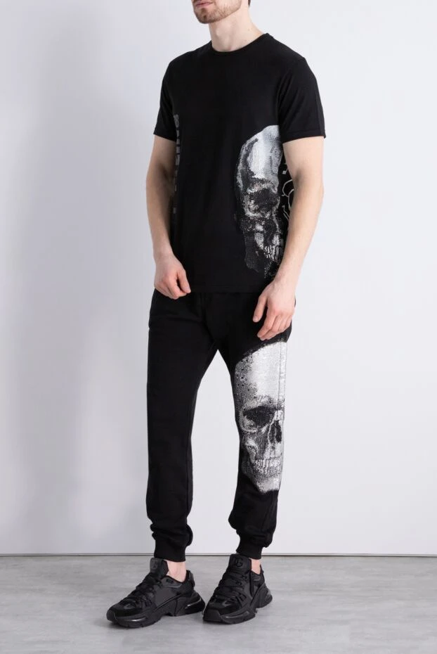Philipp Plein чоловічі спортивні штани чоловічі з бавовни чорні купити фото з цінами 166318 - фото 2