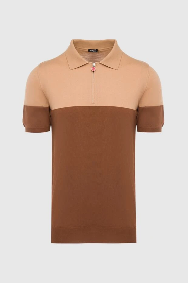 Kiton man cotton polo brown for men 166320 - photo 1