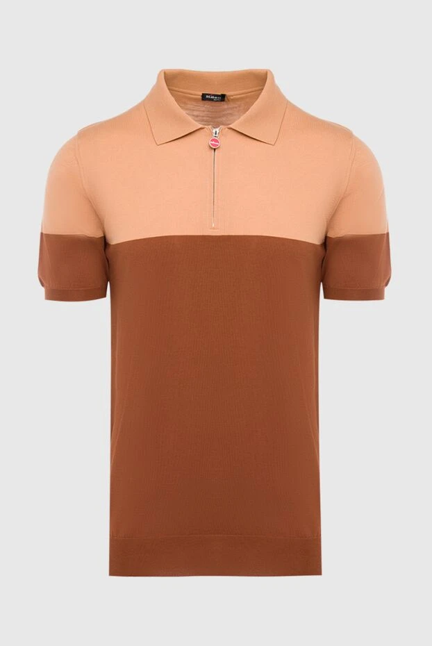 Kiton polo from cotton brown men's 166320 - photo 1