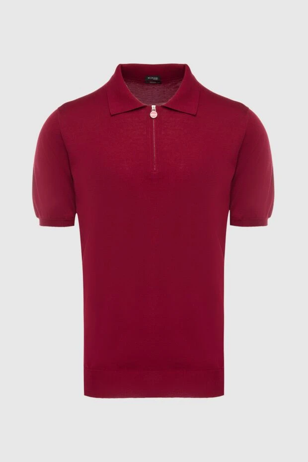 Kiton man cotton polo burgundy for men 166324 - photo 1