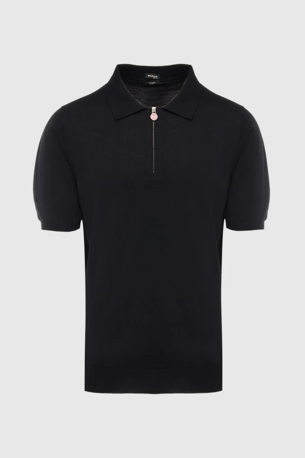 Kiton man cotton polo black for men 166325 - photo 1