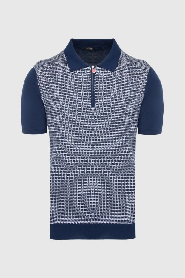 Kiton man cotton polo blue for men 166326 - photo 1