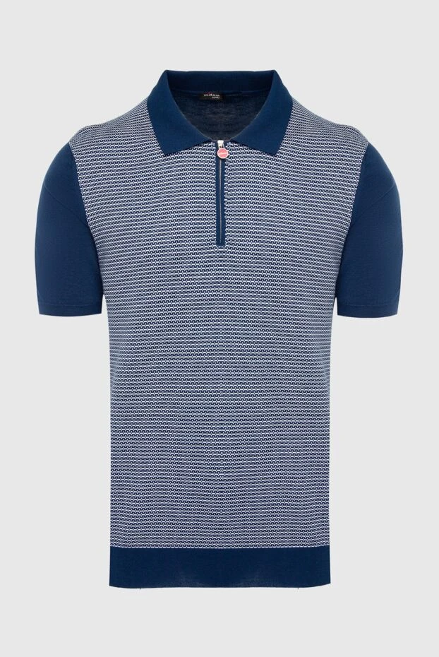 Polo from cotton blue for men