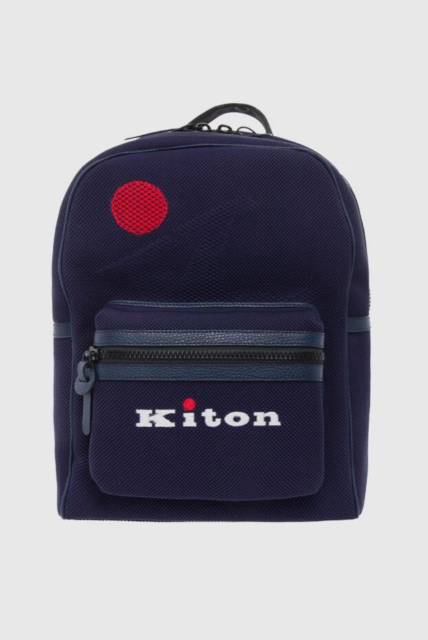 Kiton man cotton and elastane backpack blue for men 166334 - photo 1