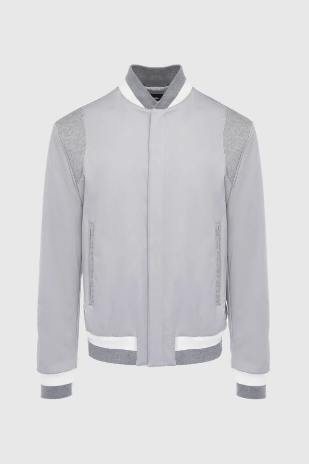 Kiton gray cotton and elastane jacket for men 166340 - photo 1