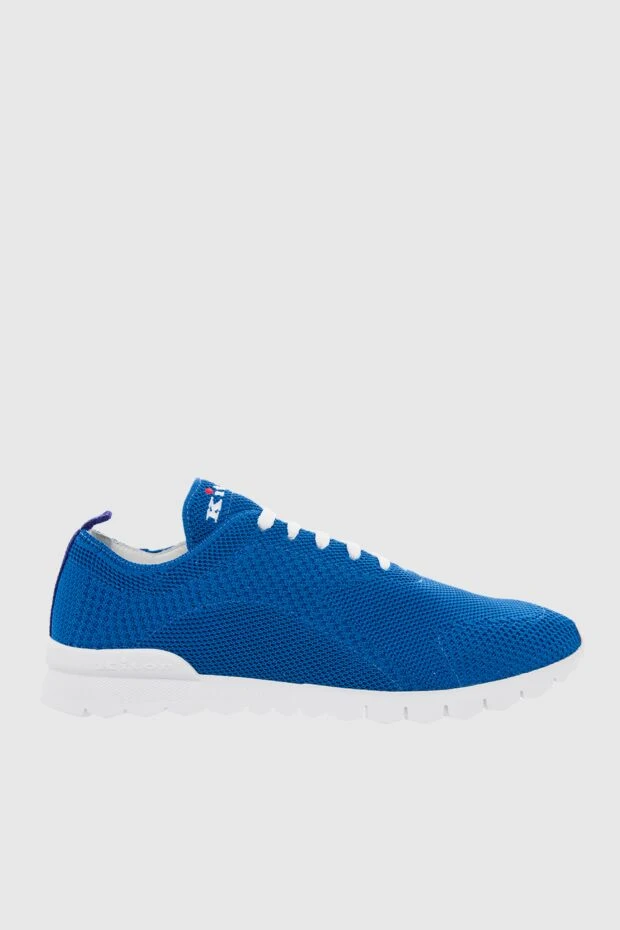 Kiton man blue textile sneakers for men 166343 - photo 1