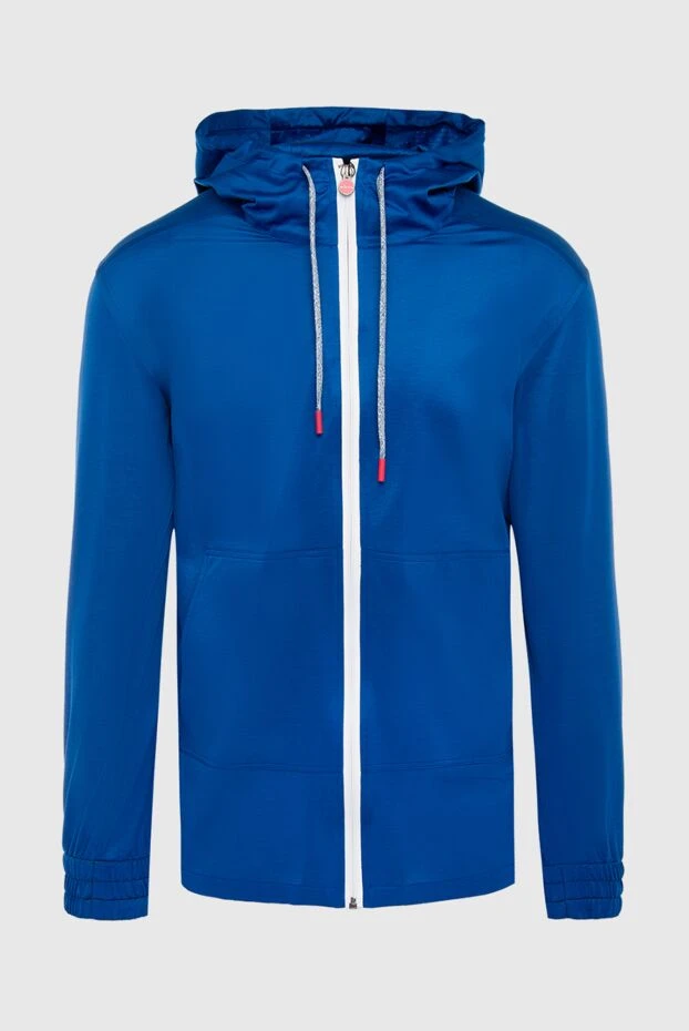 Kiton blue cotton sweatshirt for men 166372 - photo 1