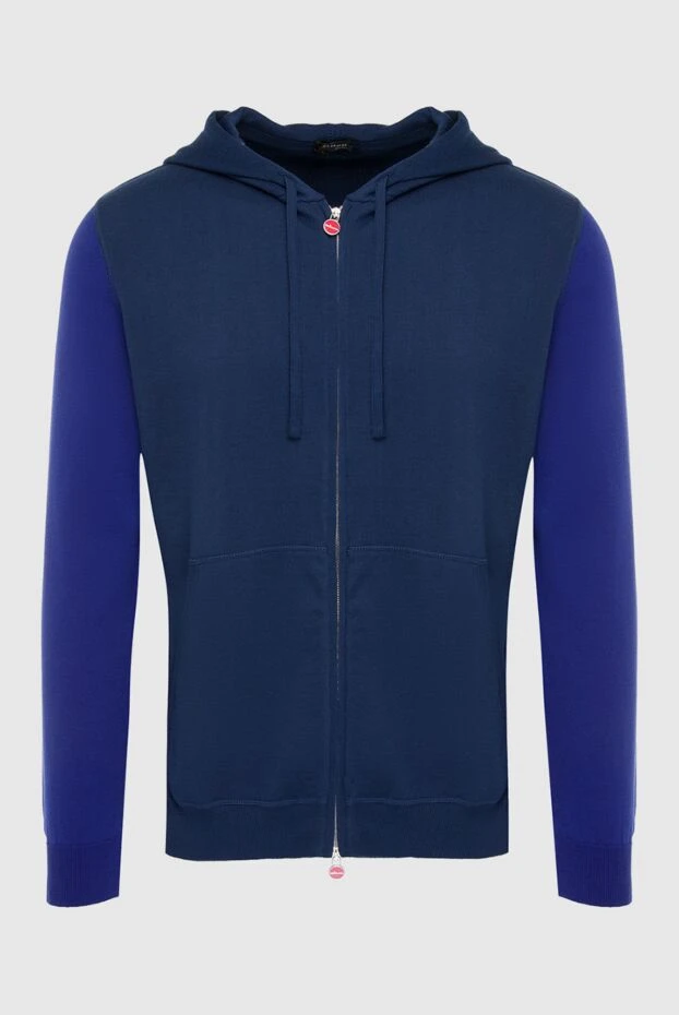 Kiton blue cotton sweatshirt for men 166374 - photo 1