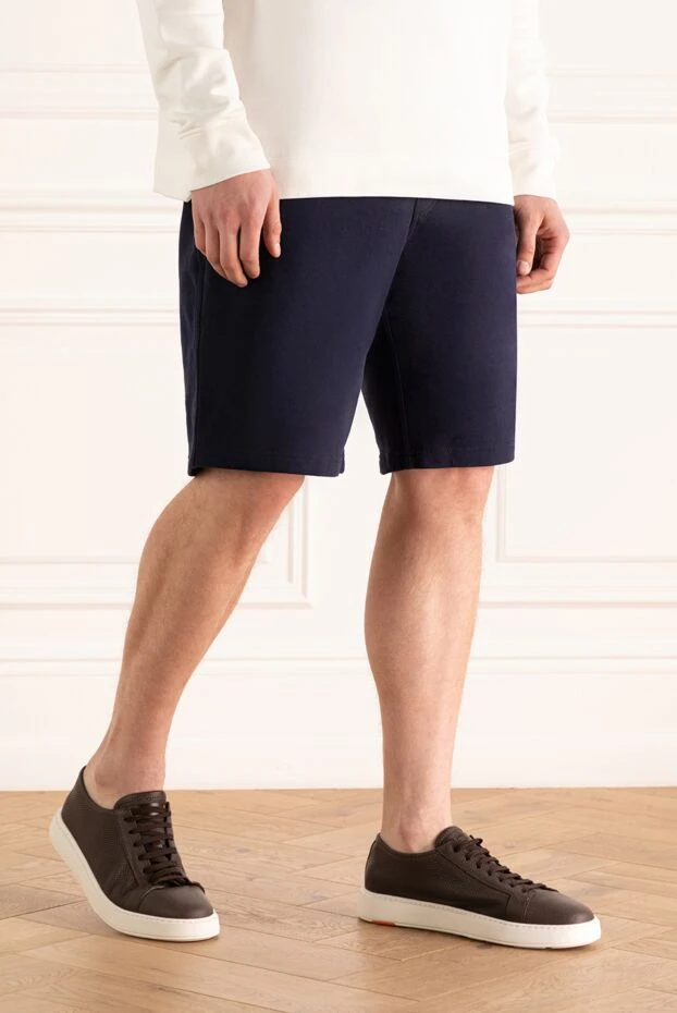 Brunello Cucinelli sports shorts with an elastic waistband and contrasting zippers 196566 - photo 3