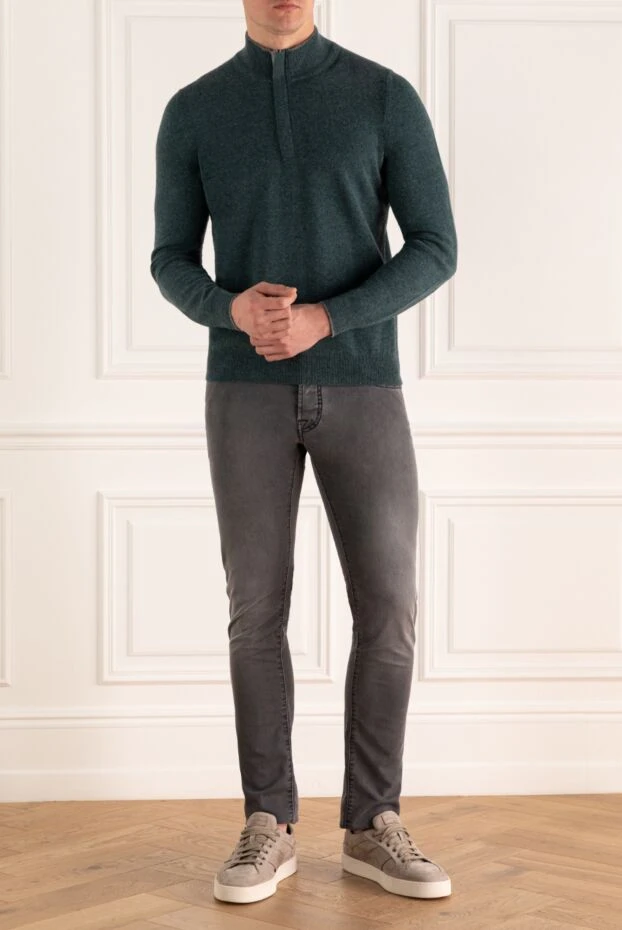 Jacob Cohen мужские джинсы из полиэстера и хлопка серые мужские купить с ценами и фото 166422 - фото 2