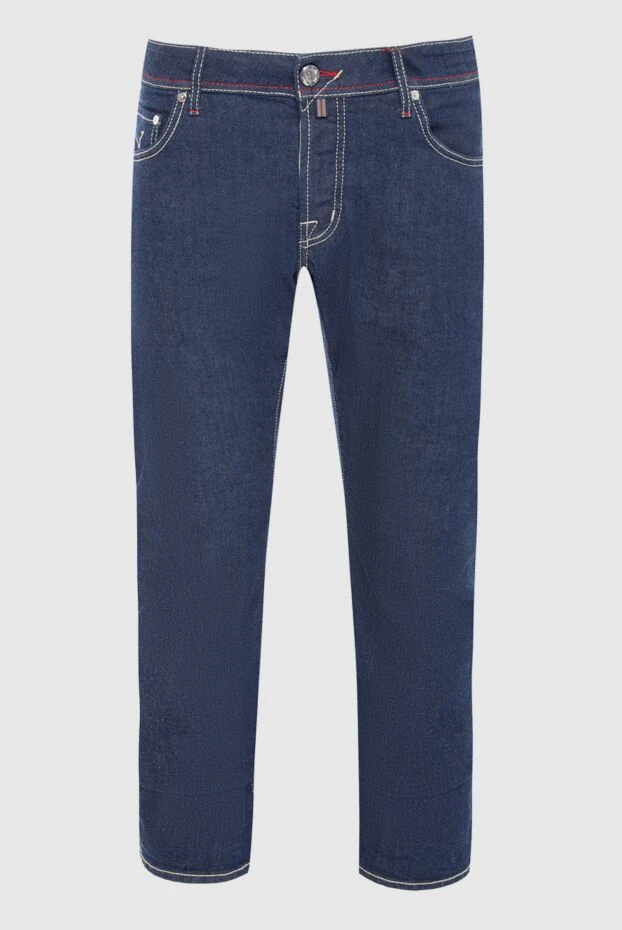 Jacob Cohen мужские джинсы из хлопка и эластана синие мужские купить с ценами и фото 166423 - фото 1