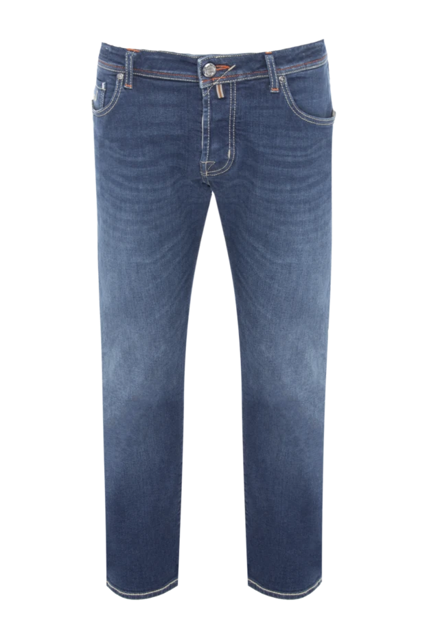 Jacob Cohen мужские джинсы из хлопка и вискозы синие мужские купить с ценами и фото 166424 - фото 1