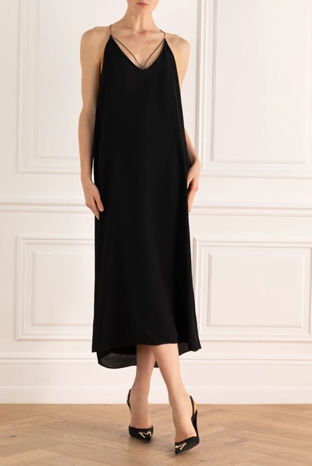 Fabiana Filippi woman black viscose dress for women buy with prices and photos 166427 - photo 2