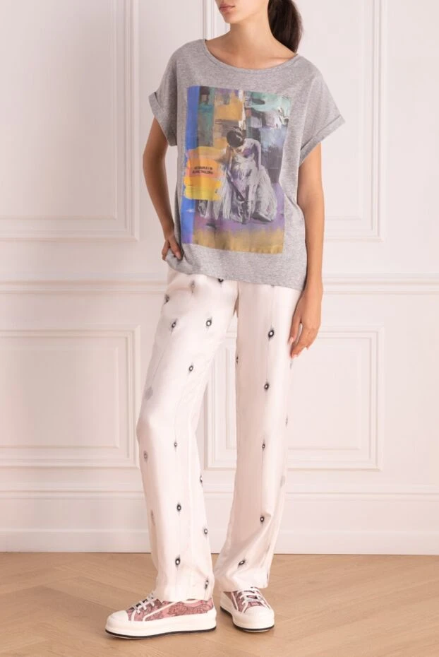 Fabiana Filippi woman white silk trousers for women buy with prices and photos 166431 - photo 2