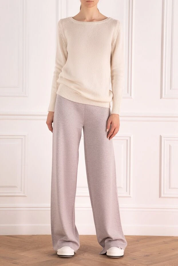 Fabiana Filippi woman beige wool trousers for women 166432 - photo 2