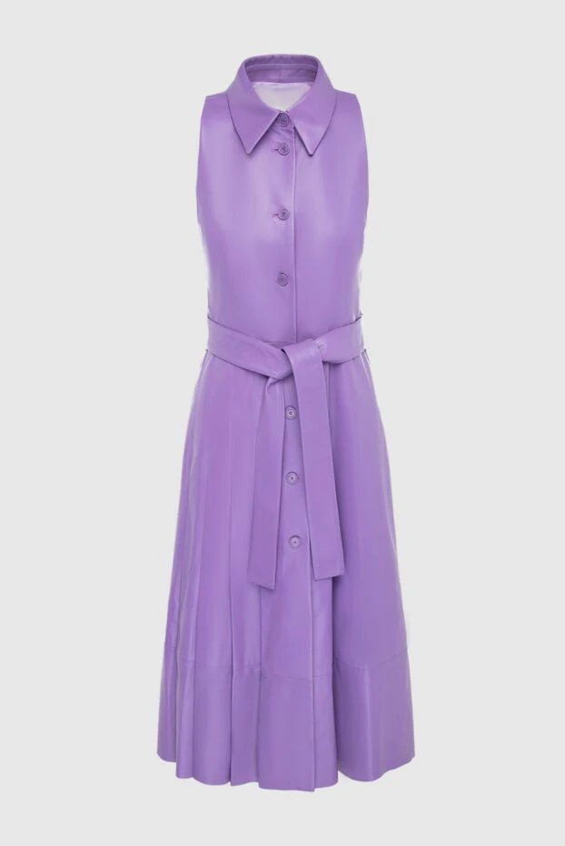DROMe жіночі сукня зі шкіри фіолетова жіноча купити фото з цінами 166454 - фото 1