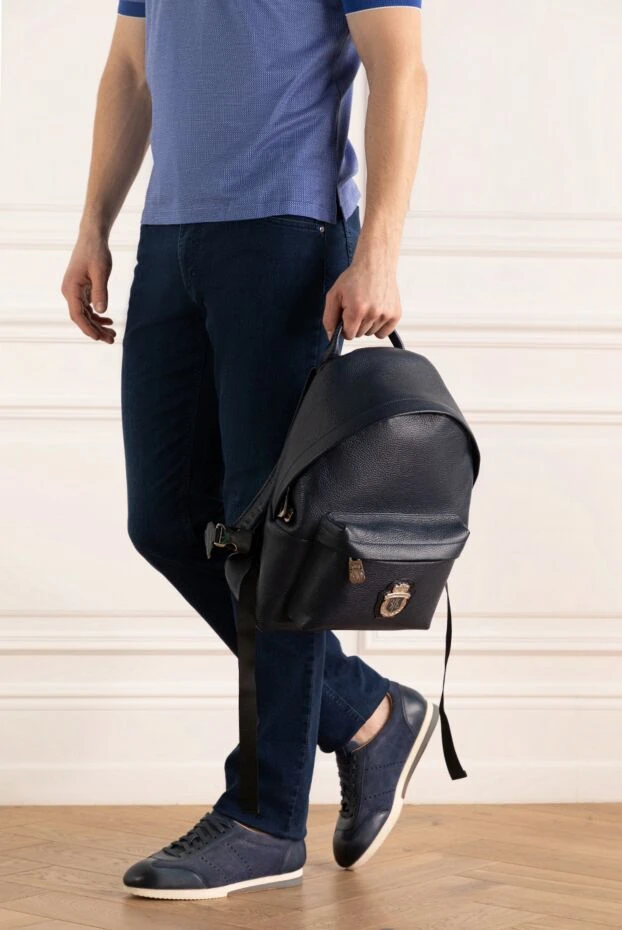 Billionaire мужские рюкзак из кожи синий мужской купить с ценами и фото 166475 - фото 2