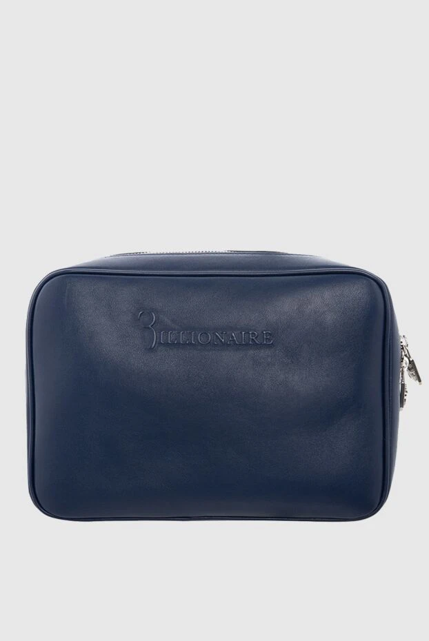 Billionaire man men's clutch bag made of genuine leather blue 166480 - photo 1