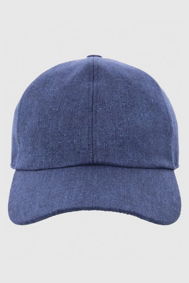 Cesare di Napoli man blue cashmere cap for men buy with prices and photos 166492 - photo 1