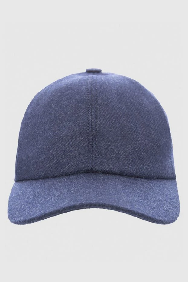 Cesare di Napoli man blue cashmere cap for men buy with prices and photos 166498 - photo 1