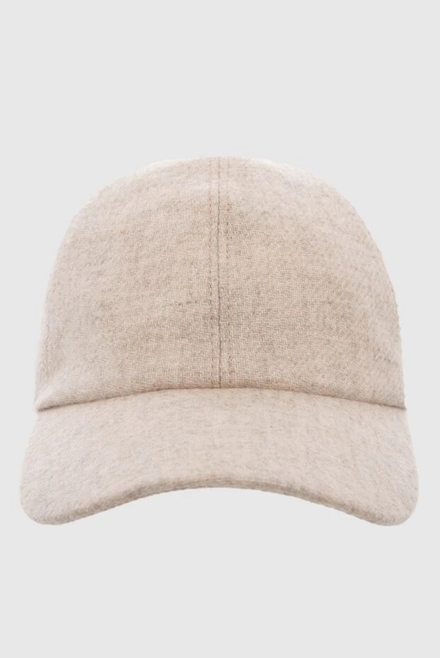 Cesare di Napoli man beige cashmere cap for men buy with prices and photos 166499 - photo 1