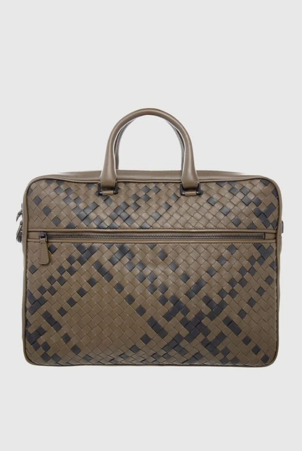 Bottega Veneta чоловічі портфель зі шкіри бежевий чоловічий 166519 - фото 1