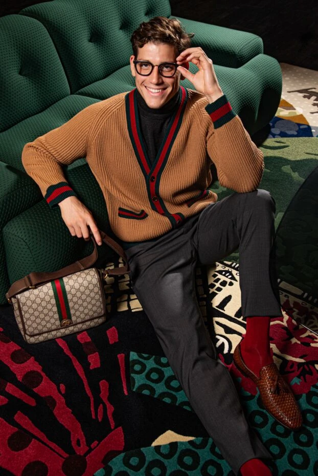 Magnanni коричневые лоферы из плетёной кожи с кожаными кисточками 166545 - фото 2