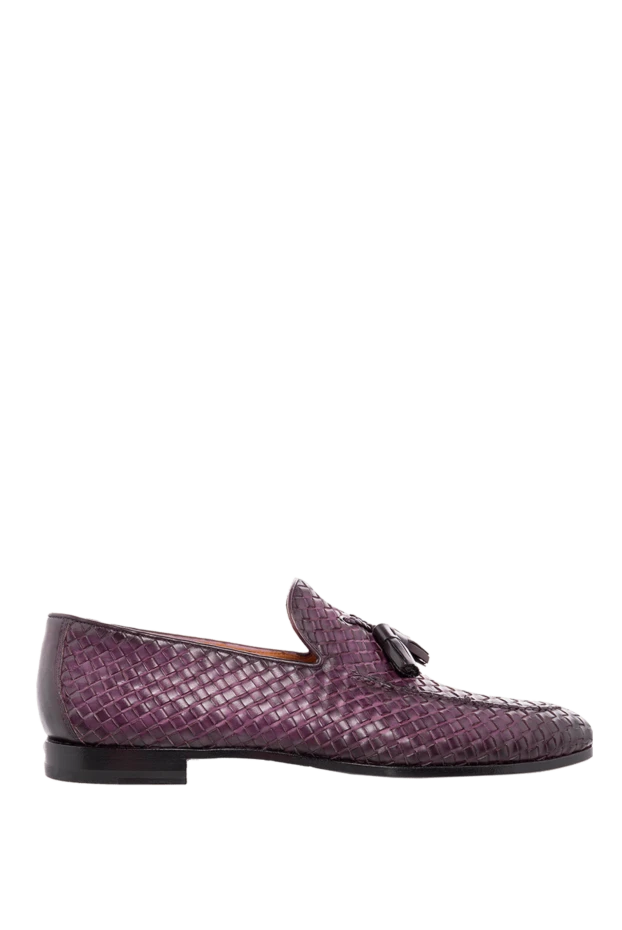 Magnanni purple leather loafers for men 166550 - photo 1