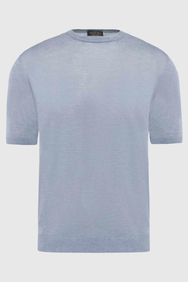 Cesare di Napoli man silk short sleeve jumper gray for men buy with prices and photos 166564 - photo 1