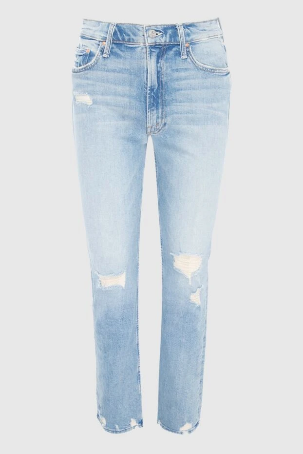 Mother Denim light blue women's jeans with rips 166667 - photo 1