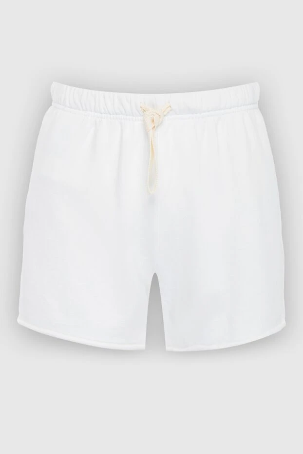 White cotton shorts for women