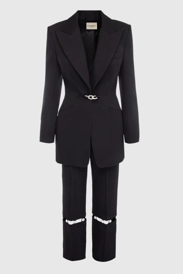 Giuseppe Di Morabito woman black women's trouser suit made of cotton and linen 166701 - photo 1