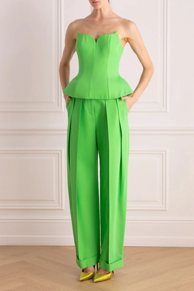 Giuseppe Di Morabito woman green women's trouser suit made of viscose and linen buy with prices and photos 166711 - photo 2